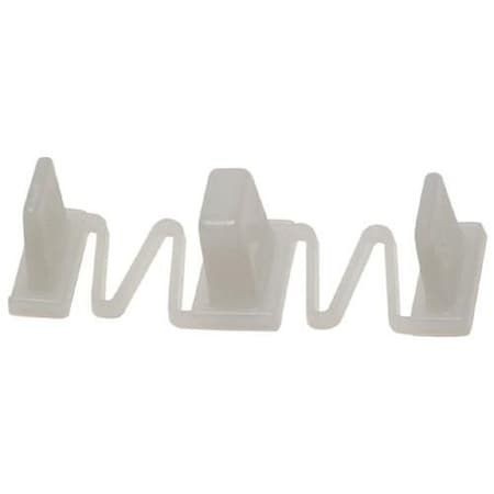 Best Hinges Bypass Floor Guide # 541020 White Finish BP15072